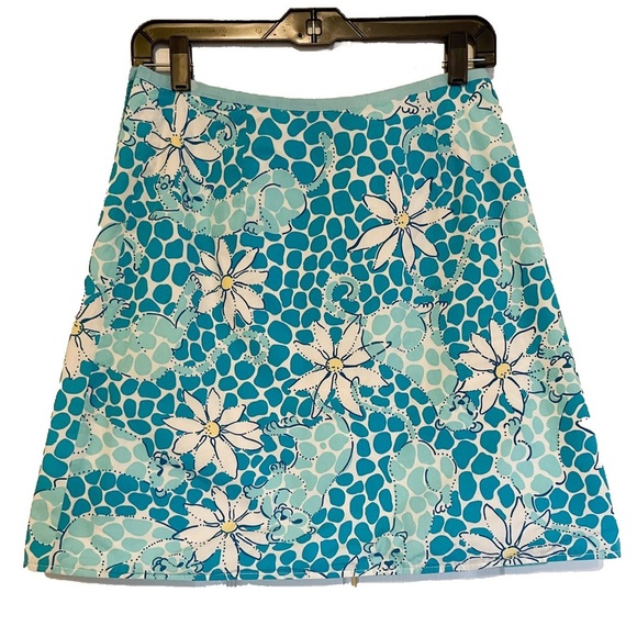 Lilly Pulitzer Dresses & Skirts - Lilly Pulitzer Reversible Wrap Skirt in Blue and Yellow Prints